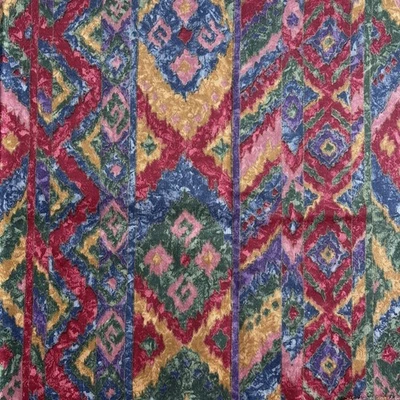 Vintage Geometric Fabric remnant - Image 1 of 3