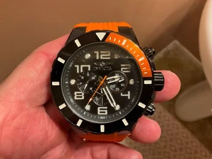 NEU INVICTA SWISS PRO DIVER MODELL 18742 ORANGE SCHWARZ QUARZ CHRONOGRAPH GÜNSTIG!!! - Bild 1 von 5