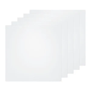 5pcs Clear Plastic Sheet 8"x8"x0.08" Transparent Flexible PVC Sheet Panels - Picture 1 of 6