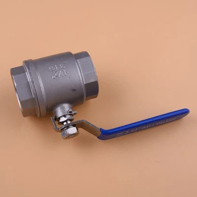 1-1/2" 1.5" DN40 2 Piece Ball Valve Threaded Full Port,316 Stainless Steel sd - Image 1 of 4