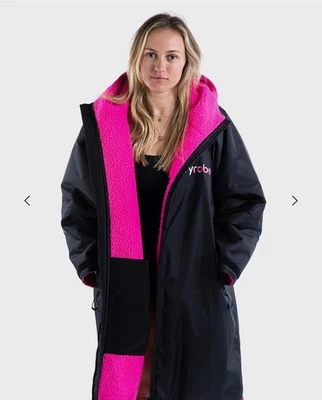 Dryrobe Advance Long Sleeve Black Pink Size S - Image 1 of 4