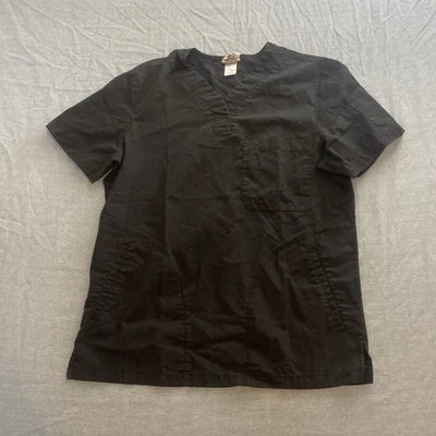 Blusa Médica Koi para Mujer Pequeña Negra Manga Corta Foto 1 de 4