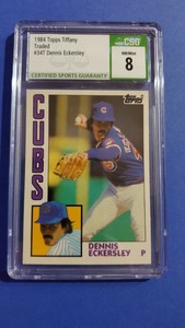 🔥 CSG 8 Dennis Eckersley 1984 Topps Traded Tiffany #34T8 💯 