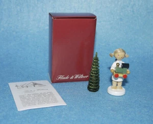 Flade Wiltner Engel mit Spielzeuglokomotive Lok Flachshaarengel 6119 Erzgebirge - Bild 1 von 15