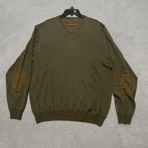 Suéter Rifles Unlimited by Bocker cuello en V con parches en el codo para hombre talla 58 caza - Imagen 1 de 13