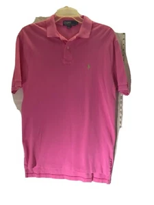 Polo Ralph Lauren Poloshirt Herren Größe M Rosa Kurzarm Grün Pony Gebraucht - Bild 1 von 8