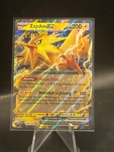 Zapdos ex 145/165 Scharlachrot & Violett 151 Double Rare HOLO Pokemon Karte NM - Bild 1 von 2