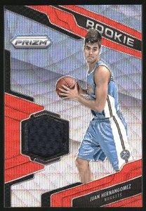 2016-17 Panini Prizm Rookie Jerseys Prizms Orange Wave #54 Juan Hernangomez /25