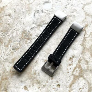 Black Suede Leather Band Strap for Garmin D2 Delta S and epix Pro 42mm -A20B18 - Picture 1 of 7