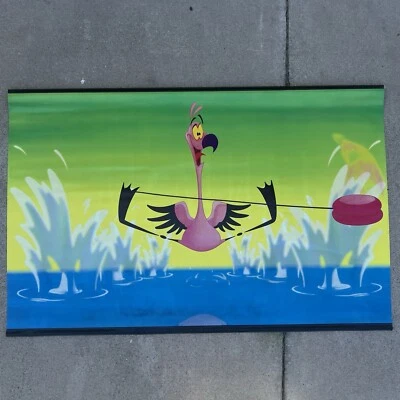 Disney Fantasia 2000 Movie Theater Double Sided Vinyl Banner Yo Yo Flamingo - Image 1 of 4