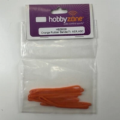 HobbyZone HBZ6026 AER/ABC Orange Rubber Bands (7) NEW - Image 1 of 2