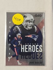 2021 Panini Absolute Football Jake Bailey Unsung Heroes Patriots UH4 