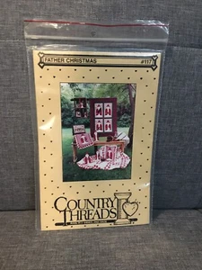 Vintage Country Threads Quilt & Decorator Pattern FATHER CHRISTMAS Uncut - Picture 1 of 4