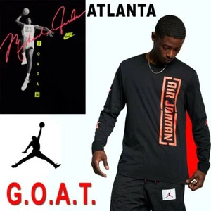 AIR JORDAN JUMPMAN GOAT BASKETBALL SHIRT CITY FLIGHT JUMP SIGNATURE NEON TEE - Picture 1 of 54