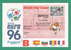 FÚTBOL - SOBRE CUBIERTA DE SELLO PARA EURO 96 - NÚMERO DE PARTIDO 6 - 1996 - Imagen 1 de 1