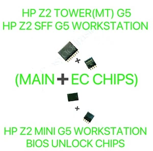 HP Z2 MINI G5, Z2 TOWER(MT) G5, Z2 SFF G5, ADMIN NO PASSWORD BIOS CHIP (MAIN➕EC) - Picture 1 of 1