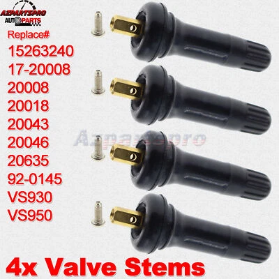 Vástago de válvula TPMS de 4 piezas para Lincoln Mark LT MKC MKTS MKT MKX MKZ Navigator Town Car Foto 1 de 4