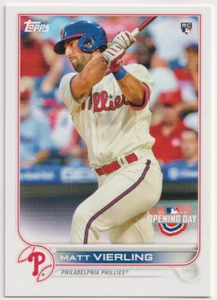 2022 Topps Opening Day #56 Matt Vierling RC Philadelphia Phillies - Picture 1 of 2