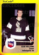 1989-90 ProCards IHL #50 Sean Williams