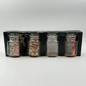 Juego de 4 frascos de abrazadera de vidrio Mason Craft & More de 12 oz - Imagen 1 de 2