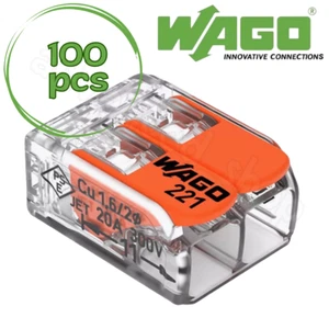 Wago 221-412 Steckverbinder Elektro Spleißblöcke mit Hebeln wiederverwendbar 100 Stück - Bild 1 von 5