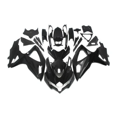 Plastic Fairings Kit for Suzuki GSXR600 GSXR750 K8 2008 2009 2010 Body Kit Black - Image 1 of 4