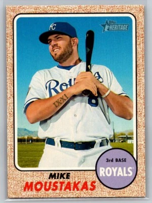 2017 Topps Heritage #387 Mike Moustakas - Image 1 of 2