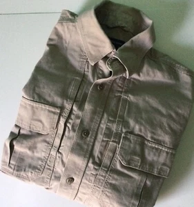 511 tactical shirt M Tan Long Sleeve Mens Vented Hiking Hunting Fishing - Picture 1 of 6