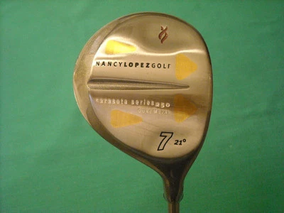 NANCY LOPEZ SARASOTA SERIES 250 DUAL METAL 7 WOOD 21* - GRAPHITE SHAFT - NICE - Image 1 of 4