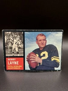 1962 Topps Football BOBBY LAYNE #127 (VG) Steelers BB - Picture 1 of 2
