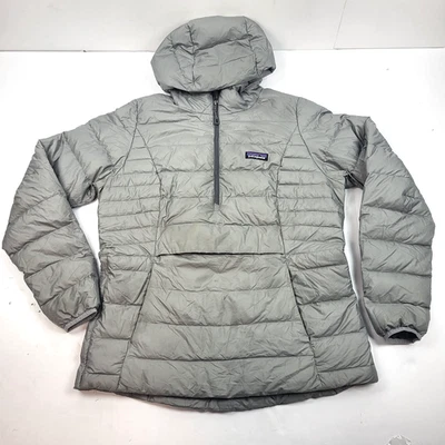 Suéter de Plumón Patagonia Mujer Capucha Pullover Chaqueta Canguro Bolsillo Talla M Foto 1 de 4