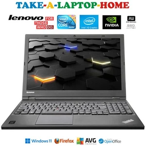 Lenovo ThinkPad i7 Gaming Laptop NVIDIA Graphics 32Gb Ram Windows11 SSD HD 15.6" - Picture 1 of 13
