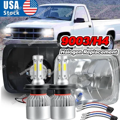 2x Faros LED para Chevy C1500 C2500 C3500 K1500 K2500 K3500 1988-1999 7x6" Foto 1 de 4