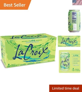 Zesty Lime Sprudelwasser - umweltfreundlich, kalorienfrei, 8er Pack LaCroix Dosen - Bild 1 von 8