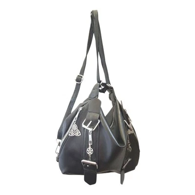 Demonic Witchy 4 Charm Double Wear Handbag Gothic Punk Biker Alternative Rocker