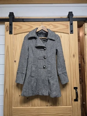 Vintage Last Kiss Herringbone Peacoat- Womens Size Small- #Y2K - Image 1 of 4