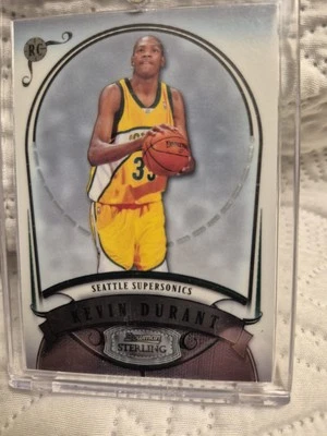 KEVIN DURANT ROOKIE CARD!!! 2007-08 BOWMAN STERLING SEATTLE SUPERSONICS THIN MAN - Image 1 of 4
