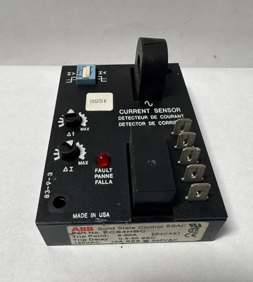 ABB ECS4HBC Solid State Control SSAC Current Sensor Made in USA - Image 1 of 4