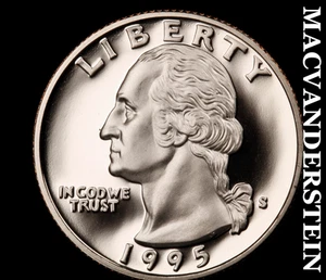 1995-S Washington Quarter - Choice Gem Proof Lustrous No Reserve #C9254 - Picture 1 of 2