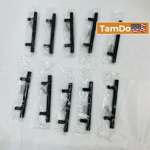 (10x) Armario T-Bar Negro Tiradores Manijas 6" Total / 4" C-C Cómoda Cajón Moderno - Imagen 1 de 4