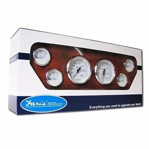 Faria KTF001 Chesapeake Gauge Inboard SET Tach-Speed- Volt-Fuel-Water Temp-Oil - Picture 1 of 1