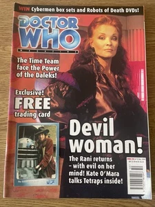 Dr Who Magazine 13 Dec 2000 #298  With Trading Card Tom Baker Kate O'Mara NM - Picture 1 of 8