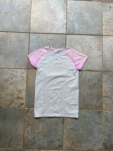 Ivivva By Lululemon Girls Athletic Grey Short Sleeve Shirt Size 14 - Picture 1 of 6