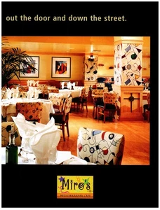 ANNUNCIO STAMPA, 2003 Miro's Mediterranean Cafe Downtown San Jose Crown Plaza Y2K Food - Foto 1 di 1