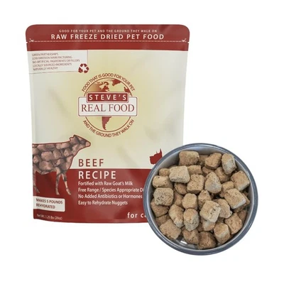 Freeze-Dried Raw Nuggets - Beef Recipe - Raw Pet Food for Dogs and Cats - 20 oz - Image 1 of 4