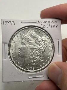 1899 Morgan dollaro d'argento $ 1 sembra alta qualità FDC! Bella lucentezza! Better Date**** - Foto 1 di 13
