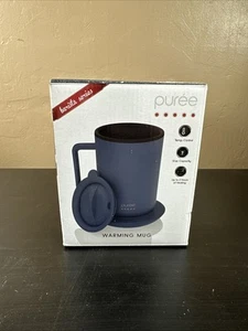 Puree Warming Mug blue  Stainless Steel Barista Series 12 oz. New - Picture 1 of 2