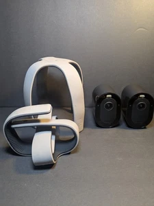Arlo Pro 4 Spotlight Indoor/Outdoor Wire-Free 2 Camera 2 OEM Flex Mold Mounts 2k - Picture 1 of 9