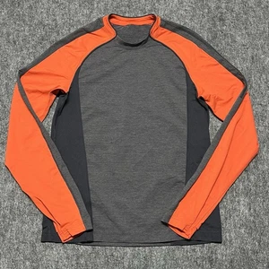 Camisa Lululemon Para Hombre Pequeña Gris Naranja Raglán Manga Larga Rendimiento Activo - Imagen 1 de 10