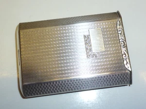 Vintage Art Deco Kraftalpacca Silver Match Scatola Holder - Streichholzbox - - Imagen 1 de 5